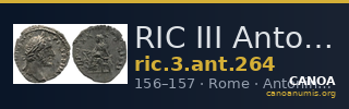 RIC III Antoninus Pius 264 — CANOA