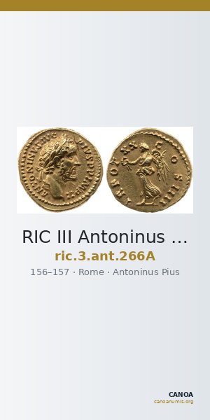 RIC III Antoninus Pius 266A — CANOA