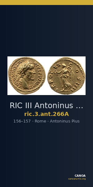 RIC III Antoninus Pius 266A — CANOA