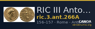 RIC III Antoninus Pius 266A — CANOA