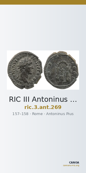 RIC III Antoninus Pius 269 — CANOA
