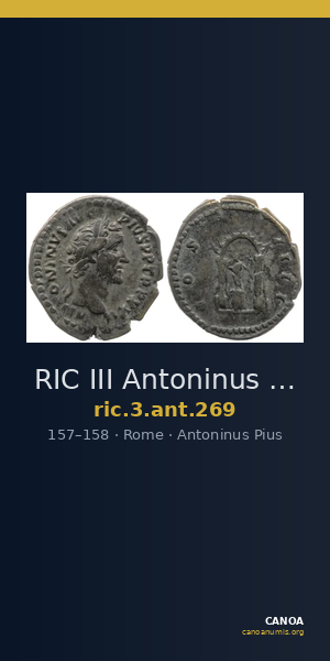 RIC III Antoninus Pius 269 — CANOA