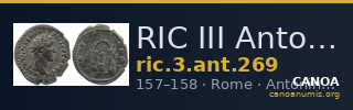 RIC III Antoninus Pius 269 — CANOA