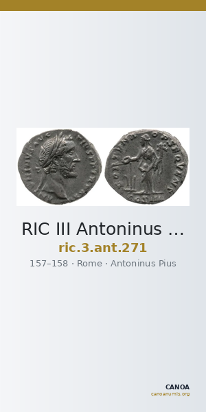 RIC III Antoninus Pius 271 — CANOA