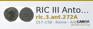 RIC III Antoninus Pius 272A — CANOA