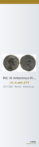 RIC III Antoninus Pius 273 — CANOA