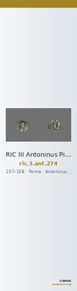 RIC III Antoninus Pius 274 — CANOA