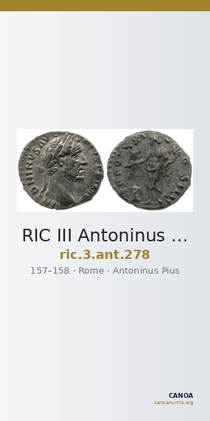 RIC III Antoninus Pius 278 — CANOA