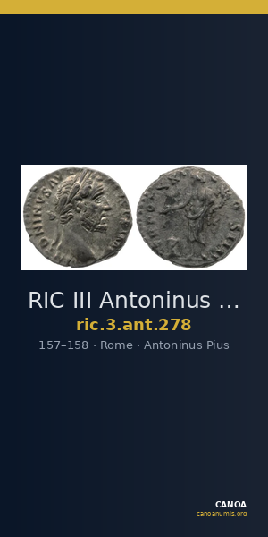 RIC III Antoninus Pius 278 — CANOA