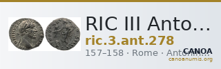 RIC III Antoninus Pius 278 — CANOA
