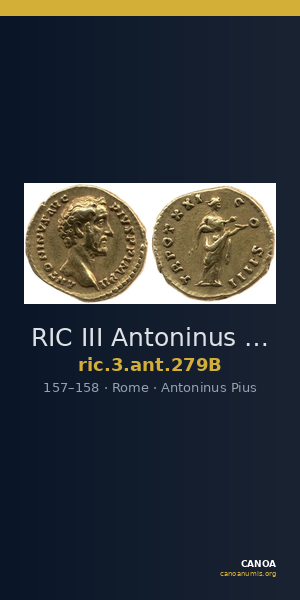 RIC III Antoninus Pius 279B — CANOA