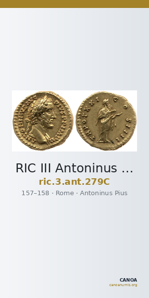 RIC III Antoninus Pius 279C — CANOA