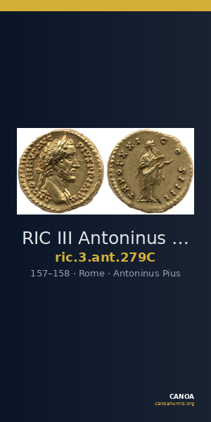 RIC III Antoninus Pius 279C — CANOA
