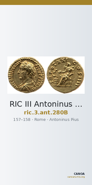 RIC III Antoninus Pius 280B — CANOA
