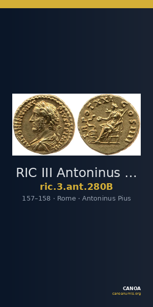 RIC III Antoninus Pius 280B — CANOA