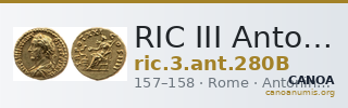 RIC III Antoninus Pius 280B — CANOA