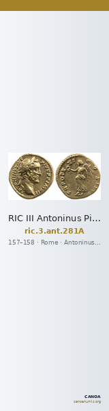 RIC III Antoninus Pius 281A — CANOA