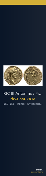 RIC III Antoninus Pius 281A — CANOA