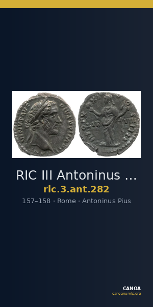 RIC III Antoninus Pius 282 — CANOA