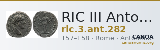 RIC III Antoninus Pius 282 — CANOA