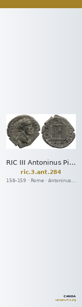 RIC III Antoninus Pius 284 — CANOA