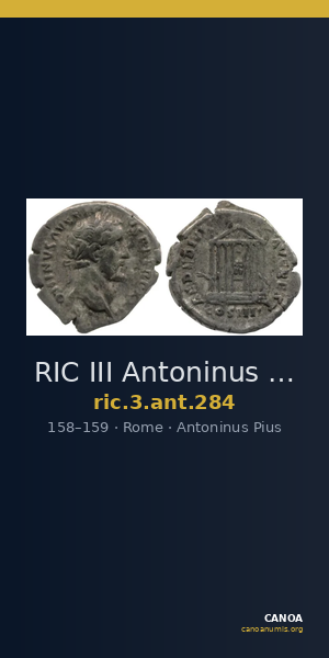 RIC III Antoninus Pius 284 — CANOA