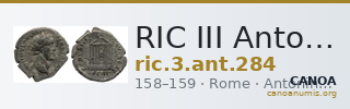 RIC III Antoninus Pius 284 — CANOA