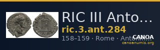 RIC III Antoninus Pius 284 — CANOA