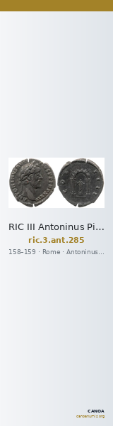RIC III Antoninus Pius 285 — CANOA