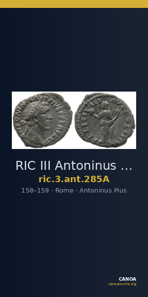 RIC III Antoninus Pius 285A — CANOA