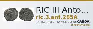 RIC III Antoninus Pius 285A — CANOA