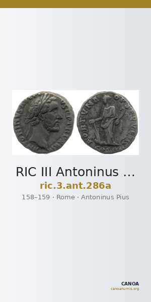 RIC III Antoninus Pius 286a — CANOA