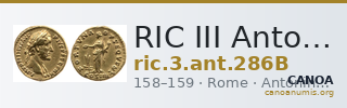 RIC III Antoninus Pius 286B — CANOA