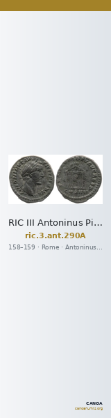 RIC III Antoninus Pius 290A — CANOA