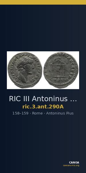 RIC III Antoninus Pius 290A — CANOA