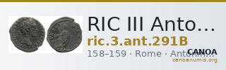 RIC III Antoninus Pius 291B — CANOA