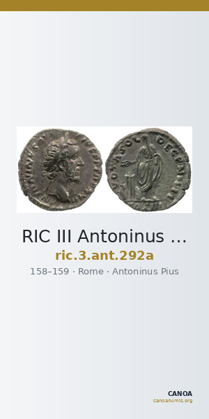 RIC III Antoninus Pius 292a — CANOA