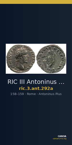 RIC III Antoninus Pius 292a — CANOA