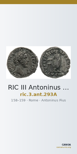 RIC III Antoninus Pius 293A — CANOA