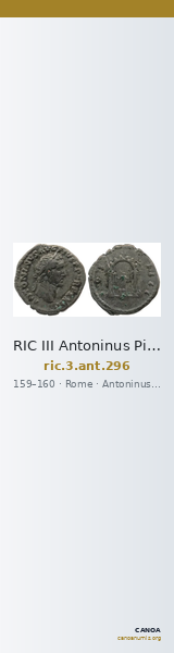 RIC III Antoninus Pius 296 — CANOA