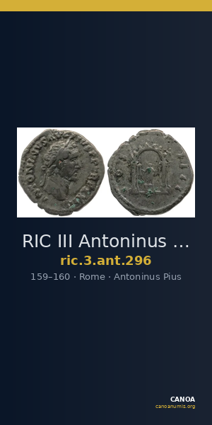 RIC III Antoninus Pius 296 — CANOA
