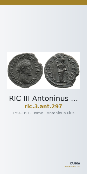 RIC III Antoninus Pius 297 — CANOA