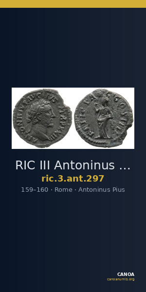RIC III Antoninus Pius 297 — CANOA