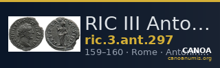 RIC III Antoninus Pius 297 — CANOA