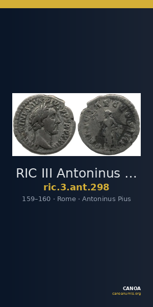 RIC III Antoninus Pius 298 — CANOA