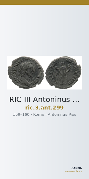 RIC III Antoninus Pius 299 — CANOA