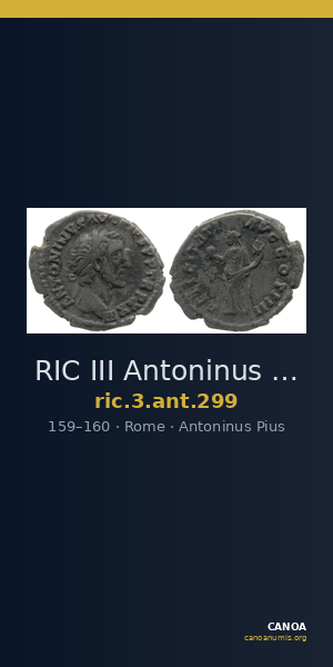 RIC III Antoninus Pius 299 — CANOA