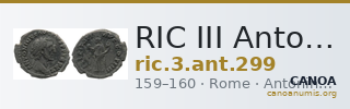 RIC III Antoninus Pius 299 — CANOA