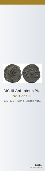 RIC III Antoninus Pius 30 — CANOA