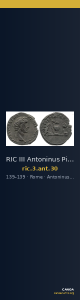 RIC III Antoninus Pius 30 — CANOA